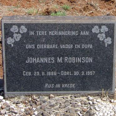 ROBINSON Johannes M. 1886-1957