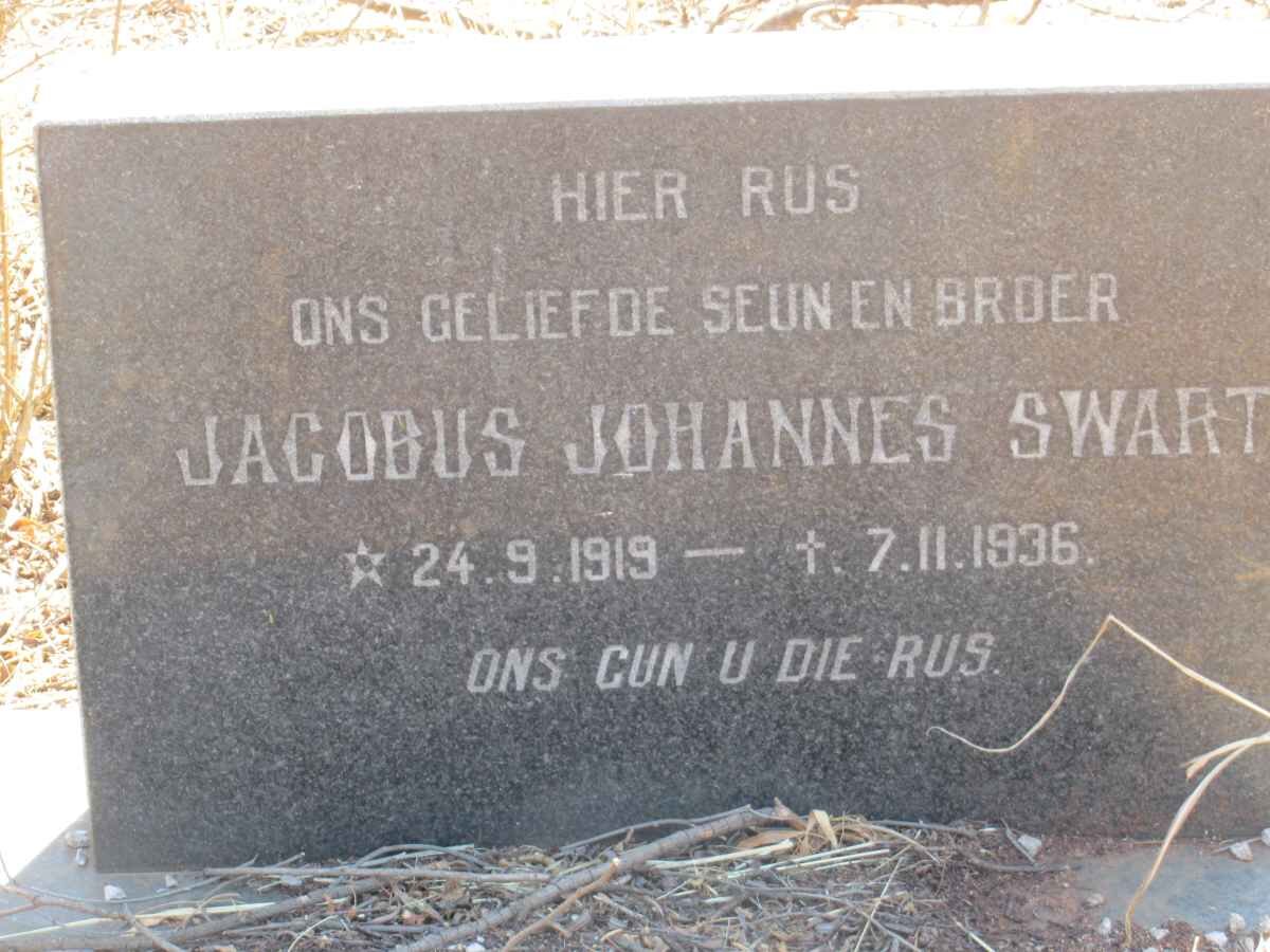 SWART Jacobus Johannes 1919-1936