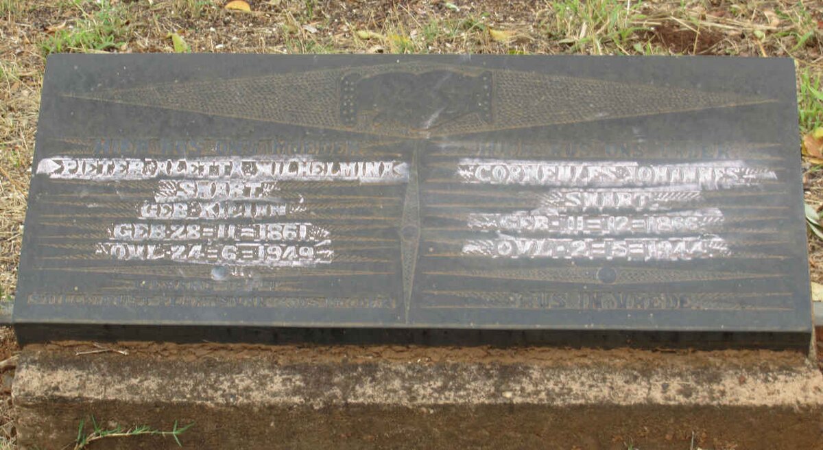 SWART Corneules Johannes 1866-1944 &amp; Pieter Aletta Wilhelmina KILIAN 1861-1949