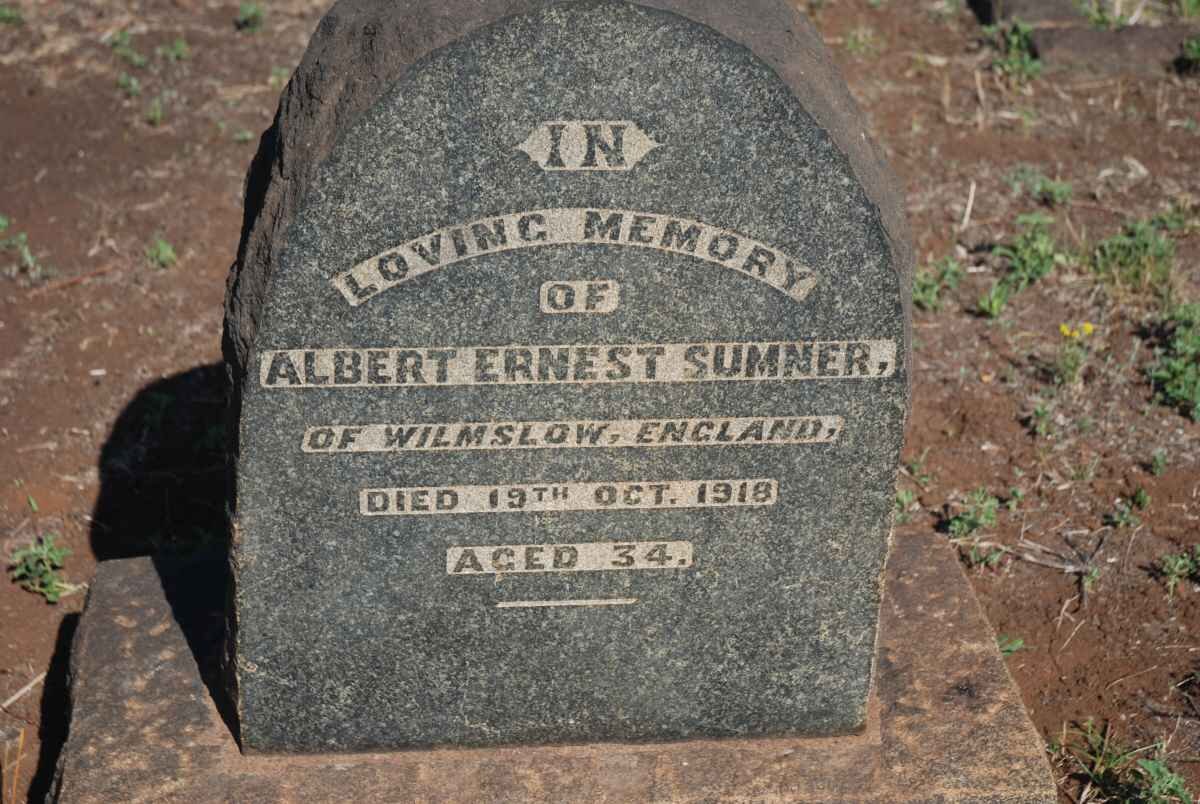 SUMNER Albert Ernest -1918