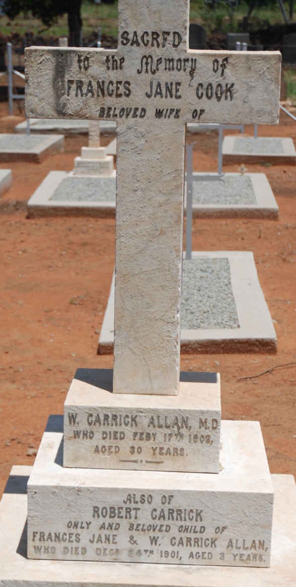 ALLAN Frances Jane Cook -1902 :: ALLAN Robert Carrick -1901