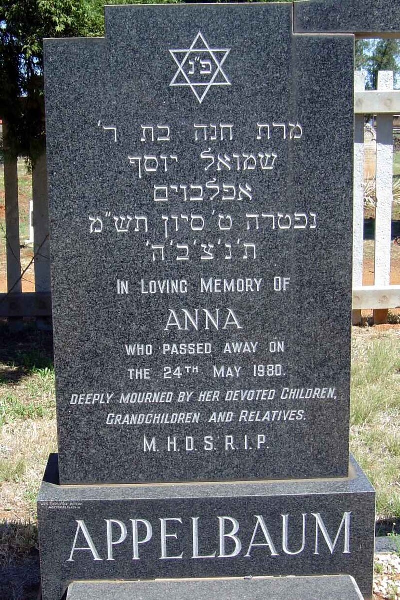 APPELBAUM Anna -1980