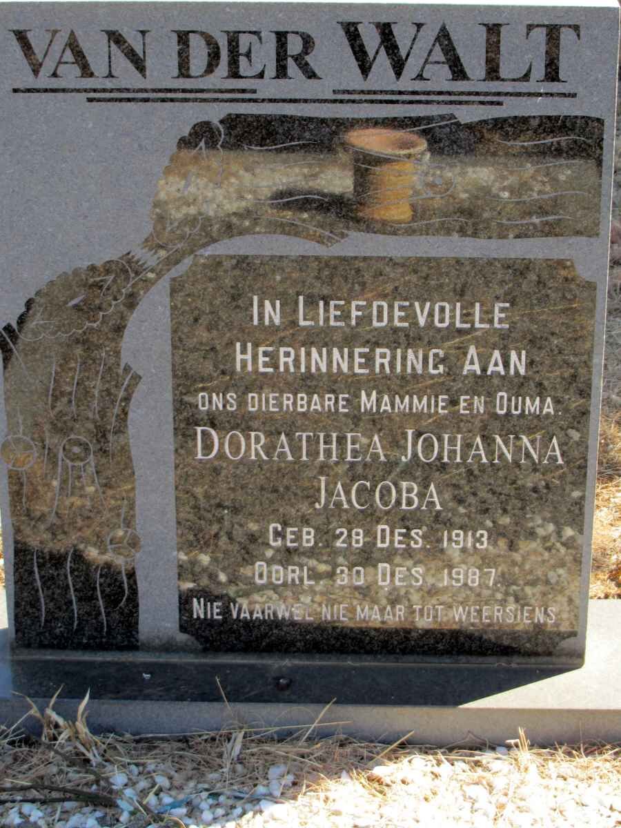 WALT Dorathea Johanna Jacoba, van der 1813-1987