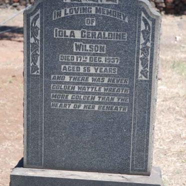 WILSON Iola Geraldine -1937