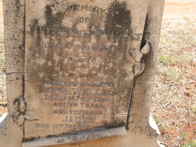 WALLACE John -1918 &amp; Janet Hendry -1905 :: WALLACE James -1912