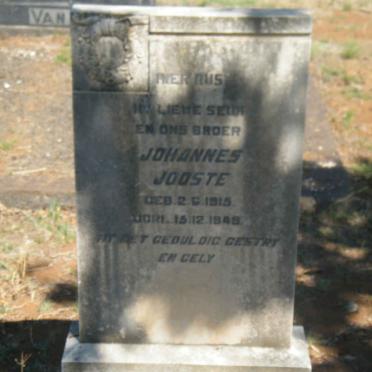 WENTZEL Johannes Jooste 1915-1945