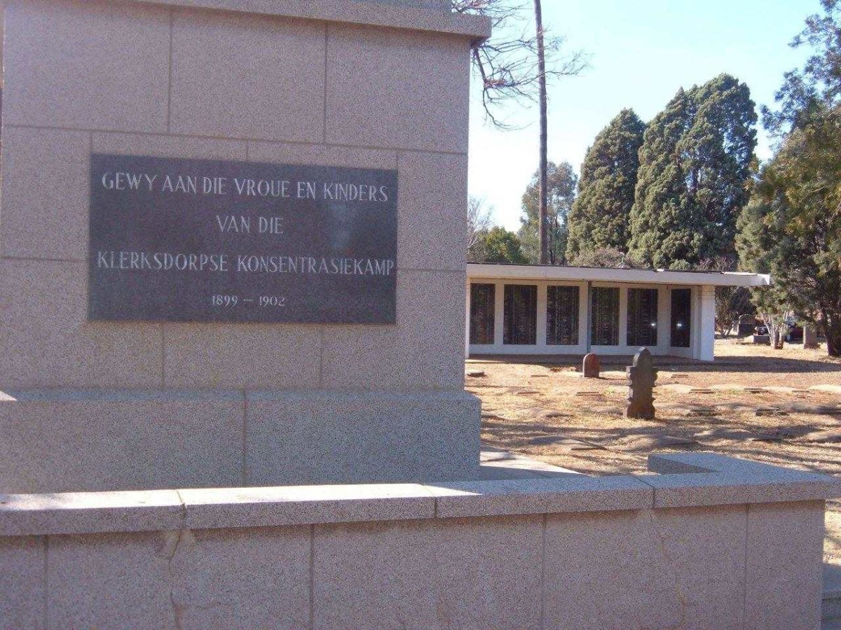 1. Dedicated to the women and children of the Klerksdorp Concentration Camp