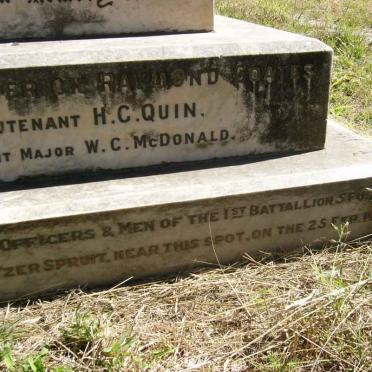 RAYMOND Frederick -1902 :: QUIN H.C. -1902 :: McDONALD W.C. -1902