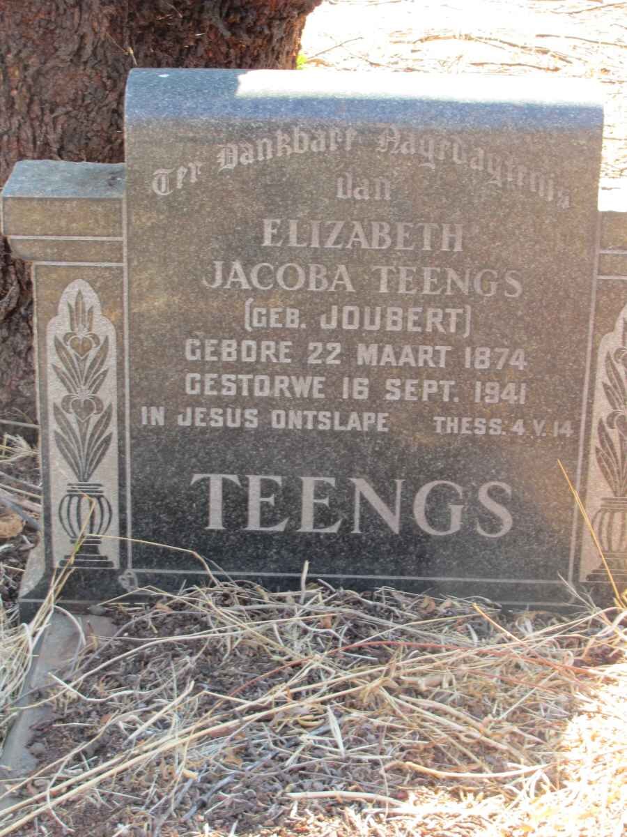 TEENGS Elizabeth Jacoba nee JOUBERT 1874-1941