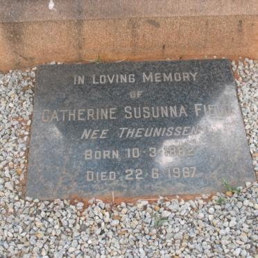 THEUNISSEN Jacobus P.D. :: FIELD Catherine Susunna nee THEUNISSEN 1882-1967