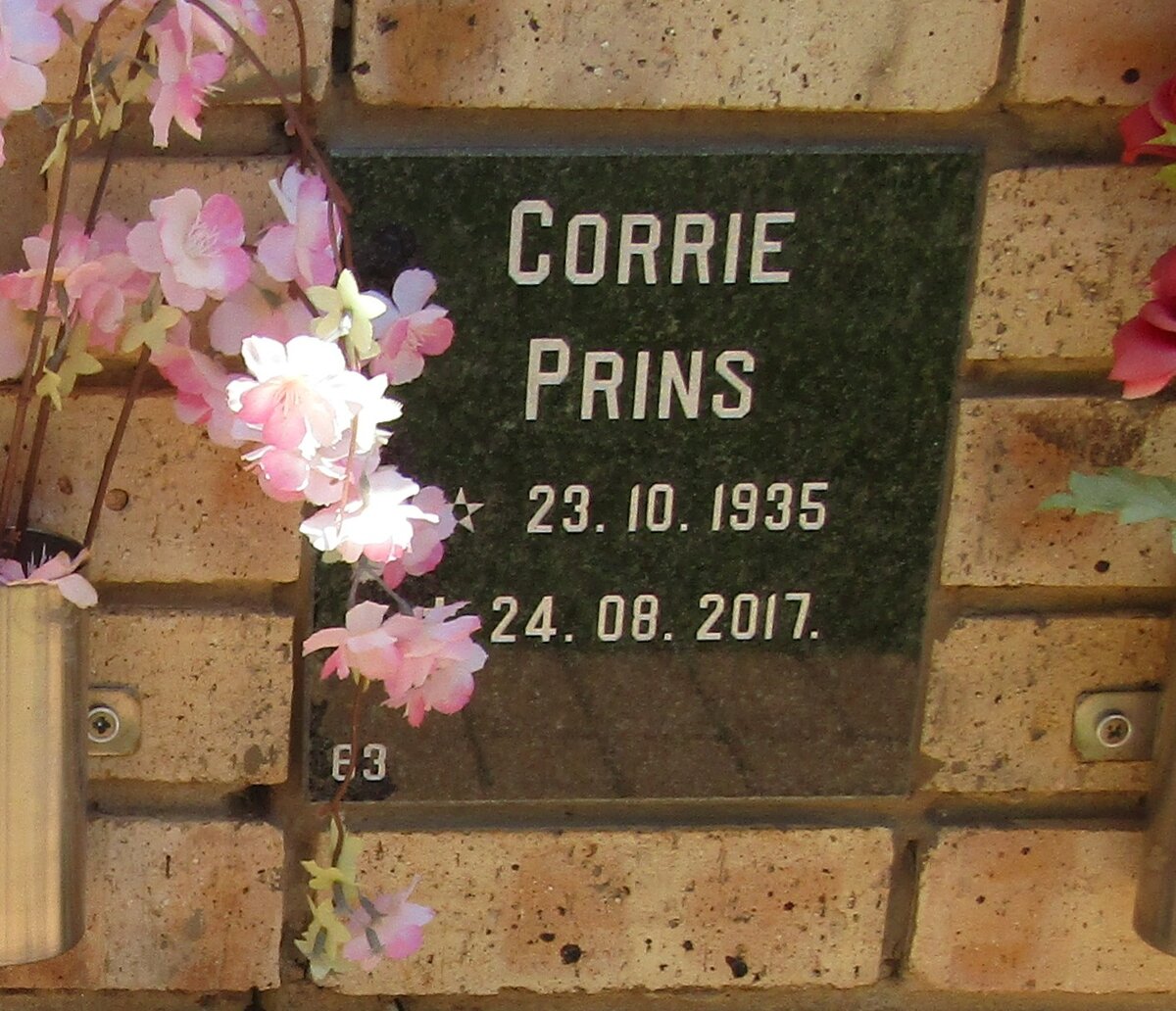 PRINS Corrie 1935-2017