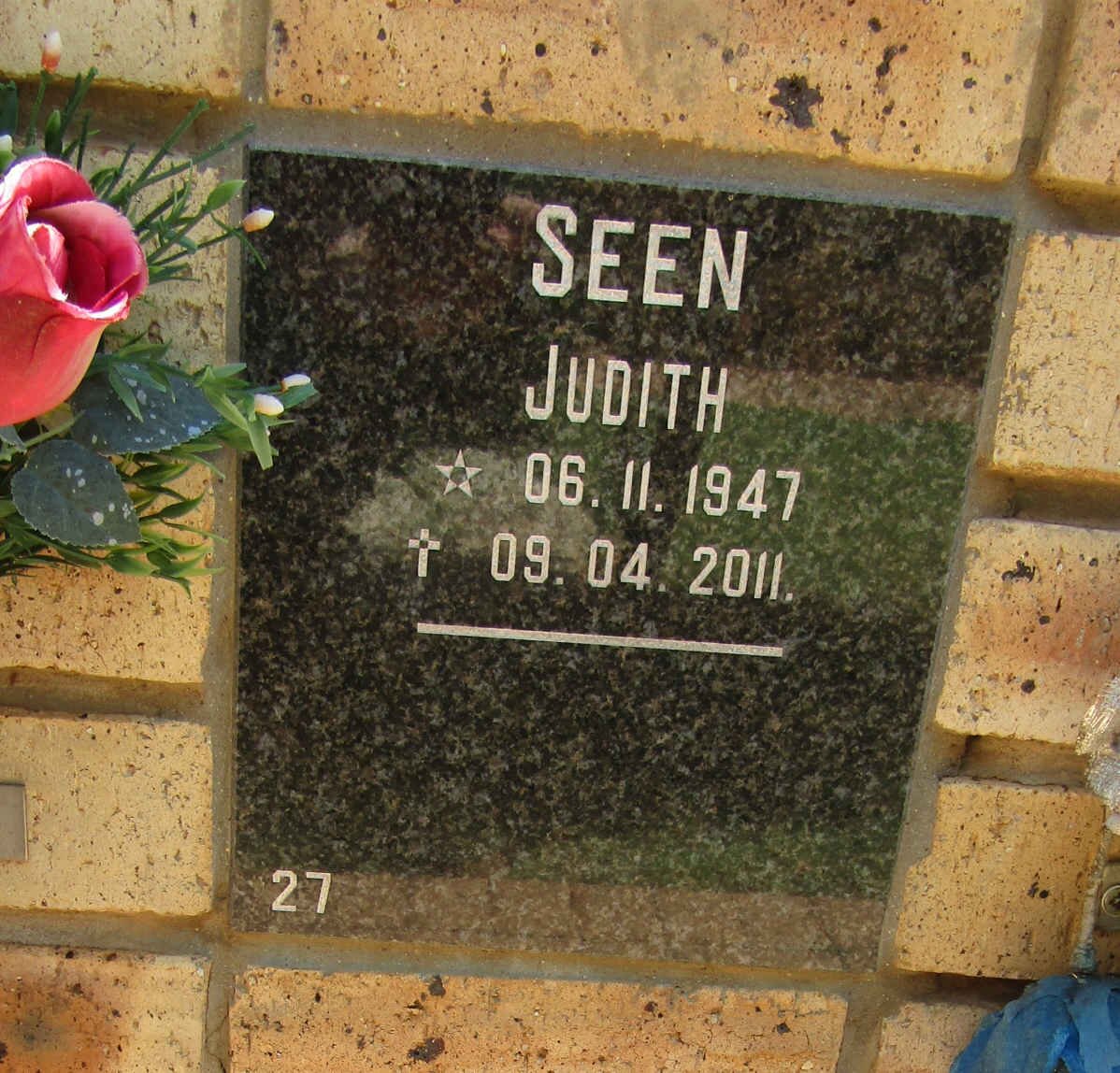 SEEN Judith 1947-2011