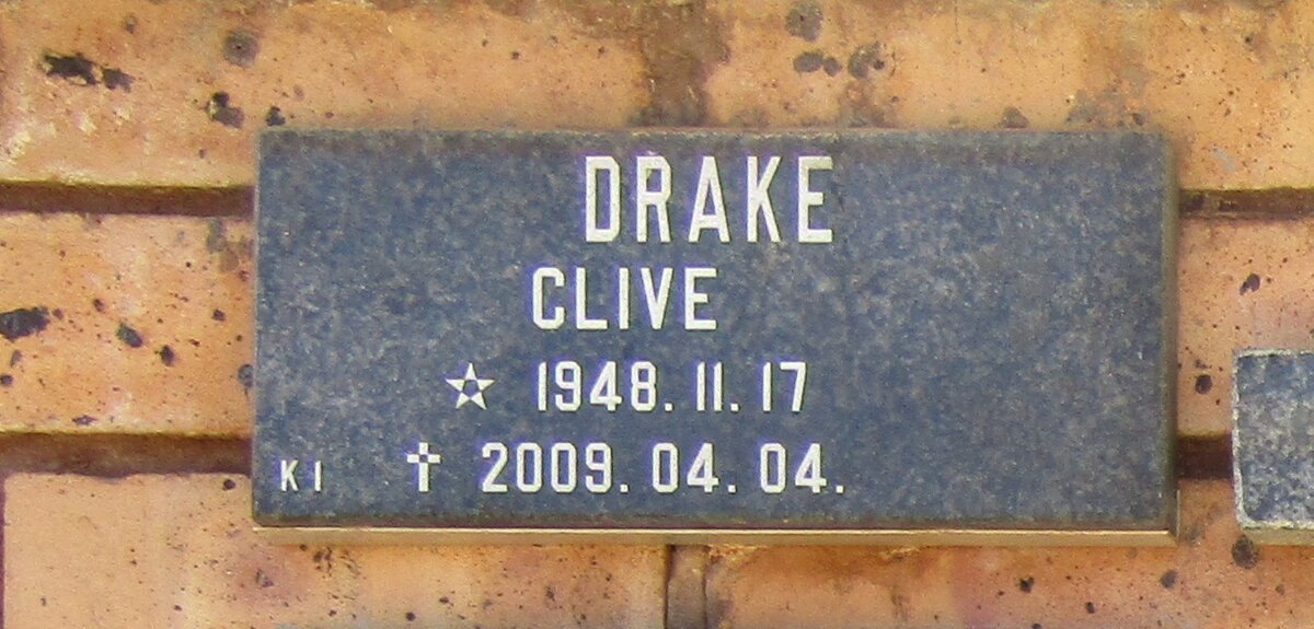 DRAKE Clive 1948-2009