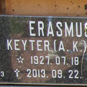 ERASMUS A.K. 1927-2013