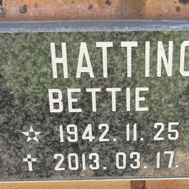 HATTINGH Bettie 1942-2013