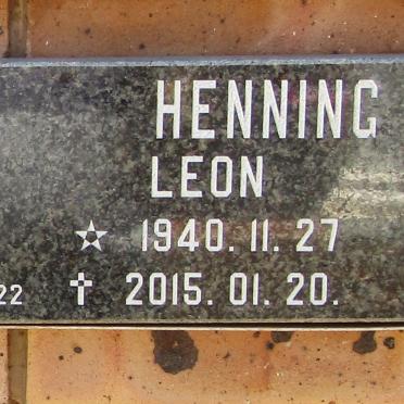 HENNING Leon 1940-2015