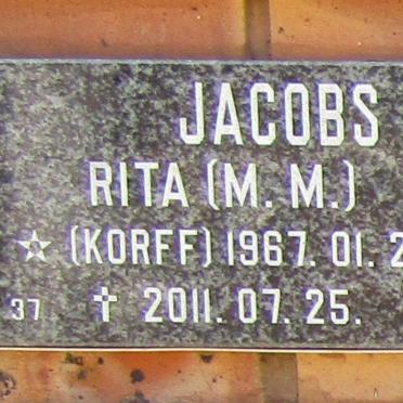 JACOBS M.M. nee KORFF 1967-2011