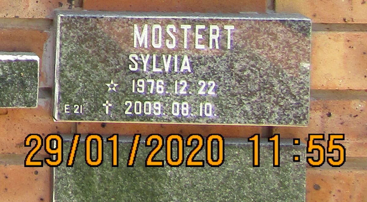 MOSTERT Sylvia 1976-2009