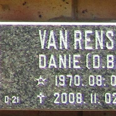 RENSBURG D.B., van 1970-2008
