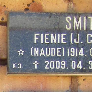 SMIT J.C. nee NAUDE 1914-2009