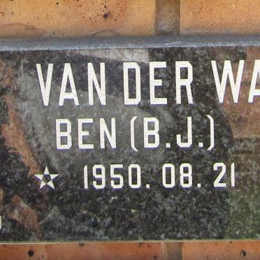 WALT B.J., van der 1950-