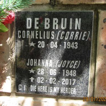 BRUIN Cornelius, de 1943-  &amp; Johanna 1948-2017