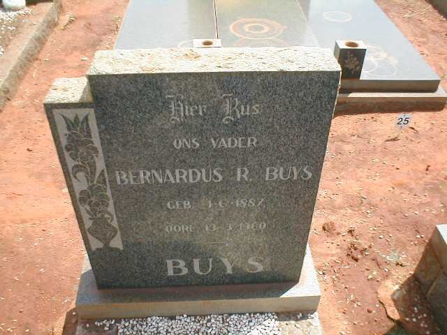 BUYS Bernardus R. 1887-1960