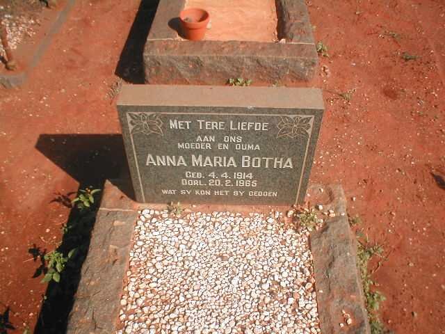 BOTHA Anna Maria 1914-1965