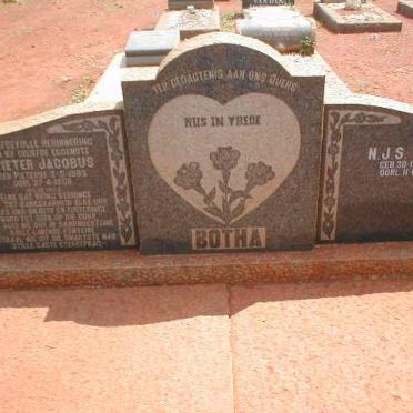 BOTHA Pieter Jacobus 1903-1958 &amp; N.J.S 1898-1990