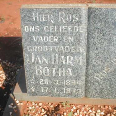 BOTHA Jan Harm 1894-1973