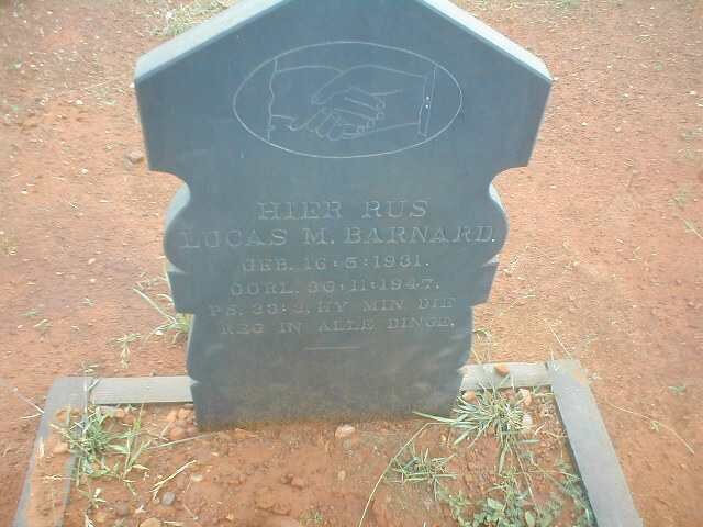 BARNARD Lucas M. 1931-1947