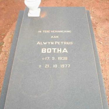 BOTHA Alwyn Petrus 1938-1977