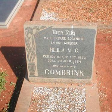 COMBRINK Heila M.C. nee DU TOIT 1892-1964