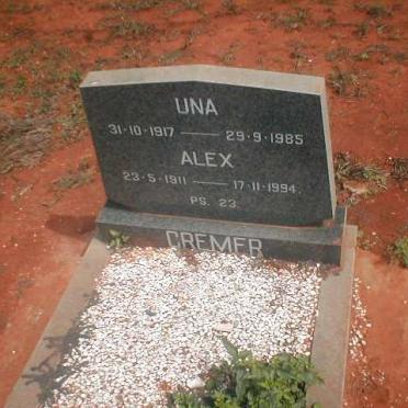 CREMER Alex 1911-1994 &amp; Una 1917-1985