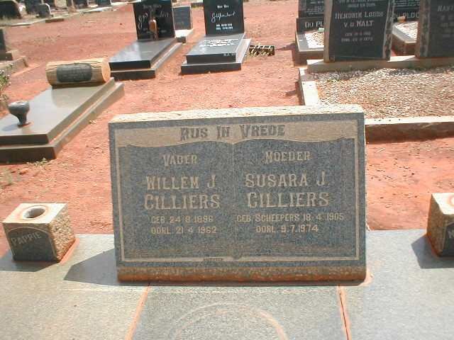 CILLIERS Willem J. 1896-1962 &amp; Susara J. SCHEEPERS 1905-1974