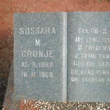 CRONJE Sussara M. 1882-1968
