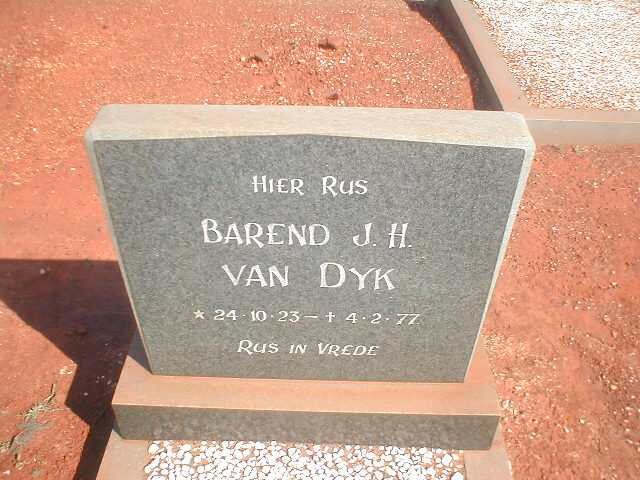 DYK Barend J.H., van 1923-1977