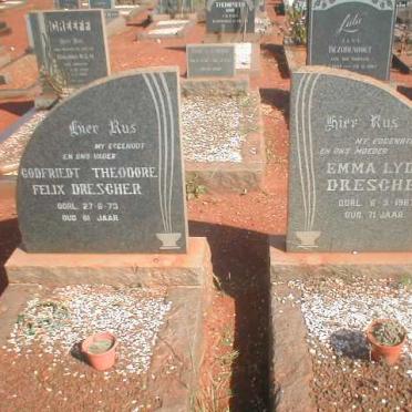 DRESCHER Godfriedt Theodore Felix –1973 &amp; Emma Lydia –1967