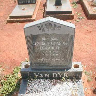 DYK Gesina Catharina Elizabeth, van  1912-1988
