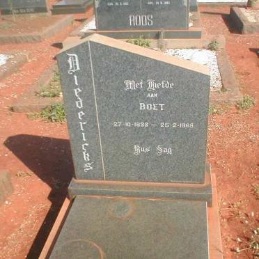 DIEDERICKS Boet 1938-1969