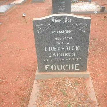 FOUCHE Frederick Jacobus 1920-1975