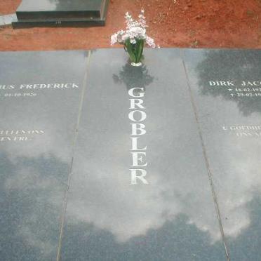 GROBLER Jacobus Frederick 1926- &amp; Dirk Jacobus 1928-1997