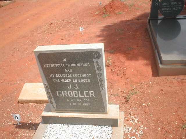 GROBLER J.J. 1934-1987