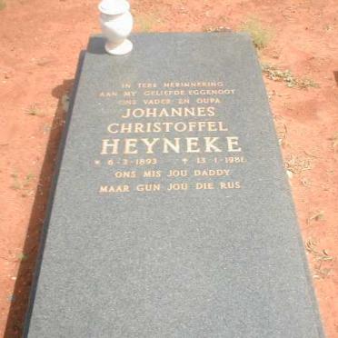 HEYNEKE Johannes Christoffel 1893-1981