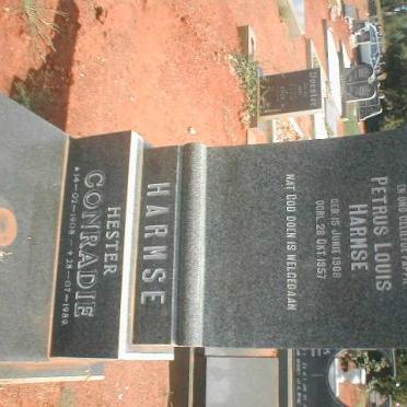 HARMSE Petrus Louis 1908-1957 :: CONRADIE Hester 1908-1989