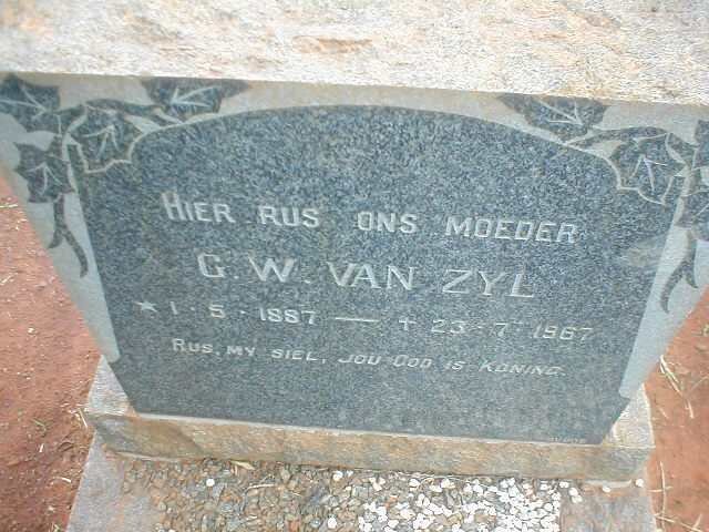 ZYL G.W., van 1887-1967
