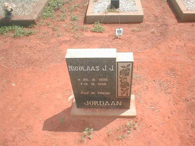 JORDAAN Nicholas J.J. 1935-1958