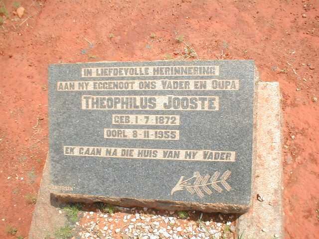 JOOSTE Theophilus 1872-1955