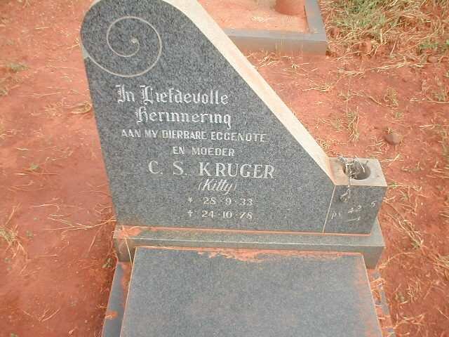 KRUGER C.S. 1933-1978
