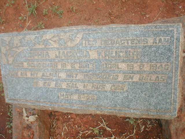 KRUGER Sophia Jacoba nee SHOEMAN 1883-1946